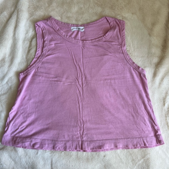 Carly Jean Los Angeles Tops - Carly Jean Los Angeles Pink Tank Top